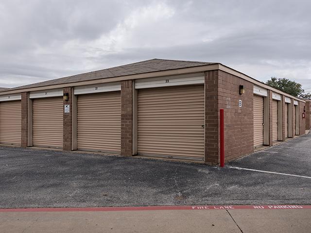 Clean drive-up storage units with roll-up doors at U-STOR SELF STORAGE