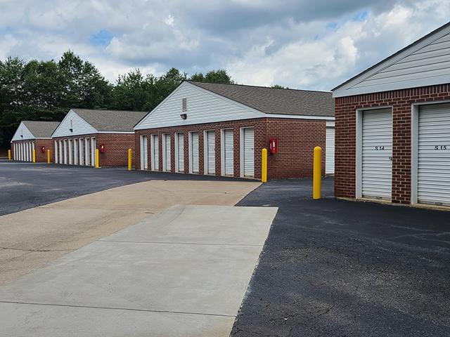 Organized unit layout with paved driveways at U-STOR Pine Street Spartanburg at cheap price