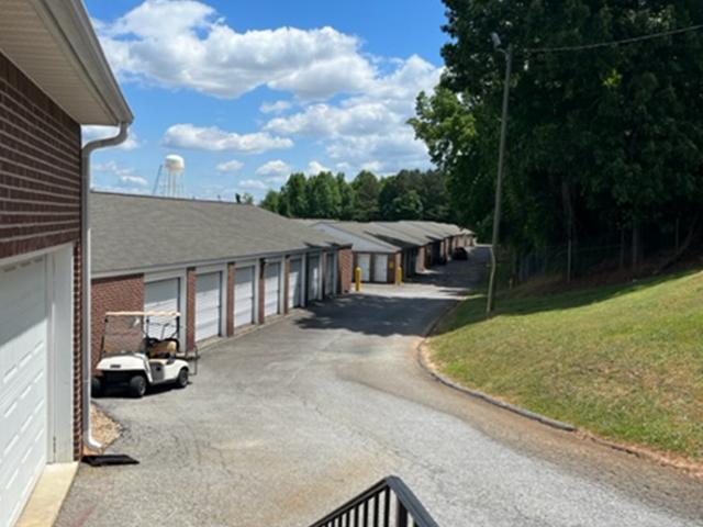 U-Stor Self Storage Greenville SC Anderson Road facility entrance with customer parking