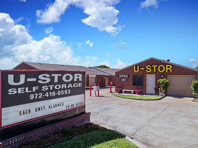 secured gated entrance at U-STOR SELF STORAGE CARROLLTON, TX
