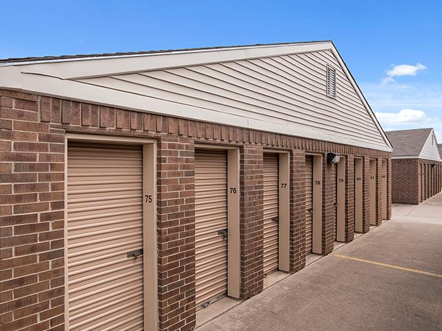 Rows of drive-up storage units at U-STOR SELF STORAGE OKLAHOMA CITY, OK