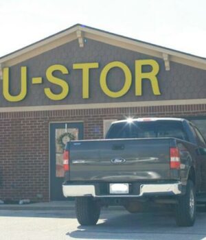 Exterior view of a secure and well-maintained self storage facility with multiple units