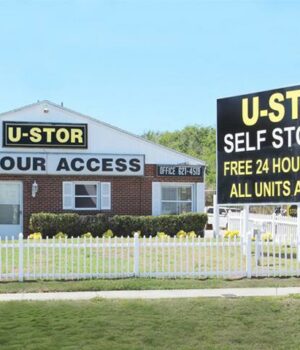 Exterior view of a secure and well-maintained self storage facility with multiple units